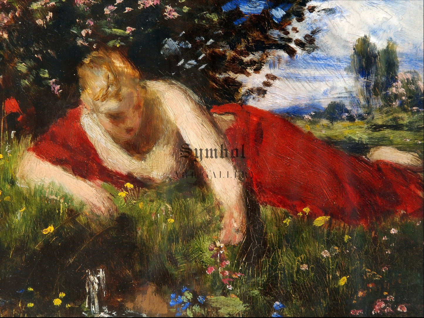 Spring by Pál Szinyei Merse 1879, Wall Art Print, Fine Art Reproduction, Museum Quality Decor, Poster