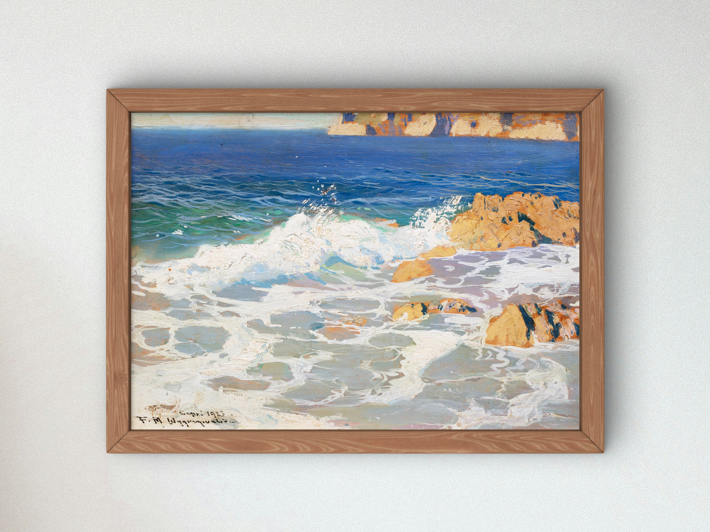 Capri by Feliks Michał Wygrzywalski 1923, Wall Art Print, Fine Art Reproduction, Museum Quality Decor, Poster
