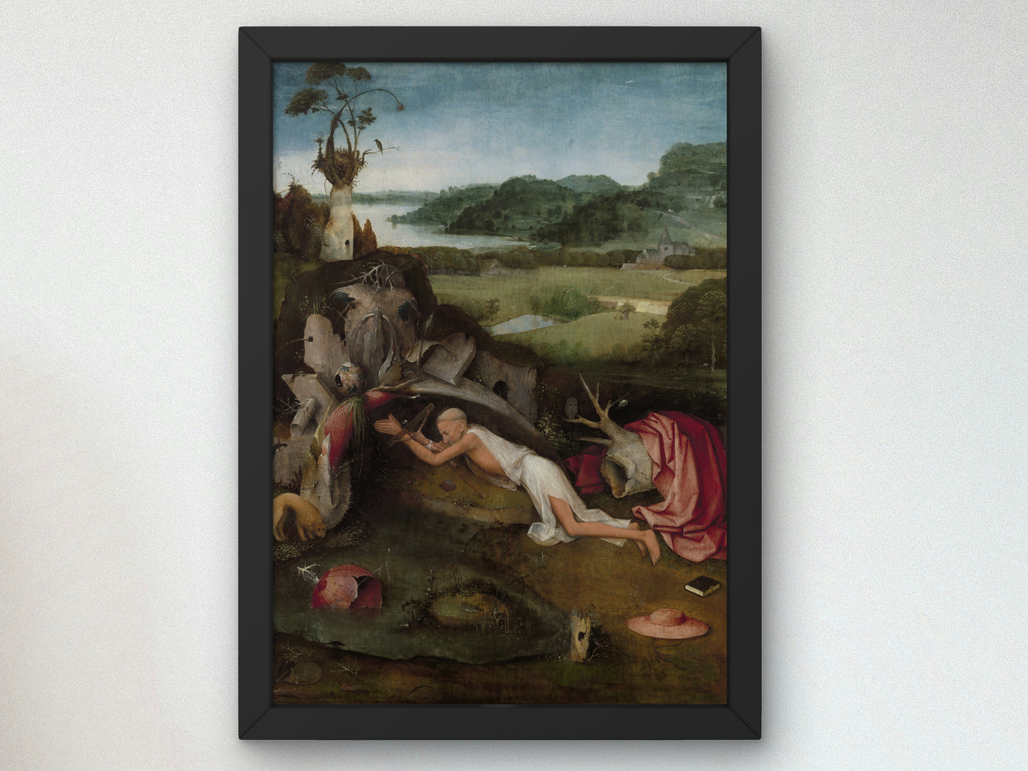 Saint Jerome by Hieronymus Bosch 1500, Wall Art Print, Fine Art Reproduction, Museum Quality Decor, Poster