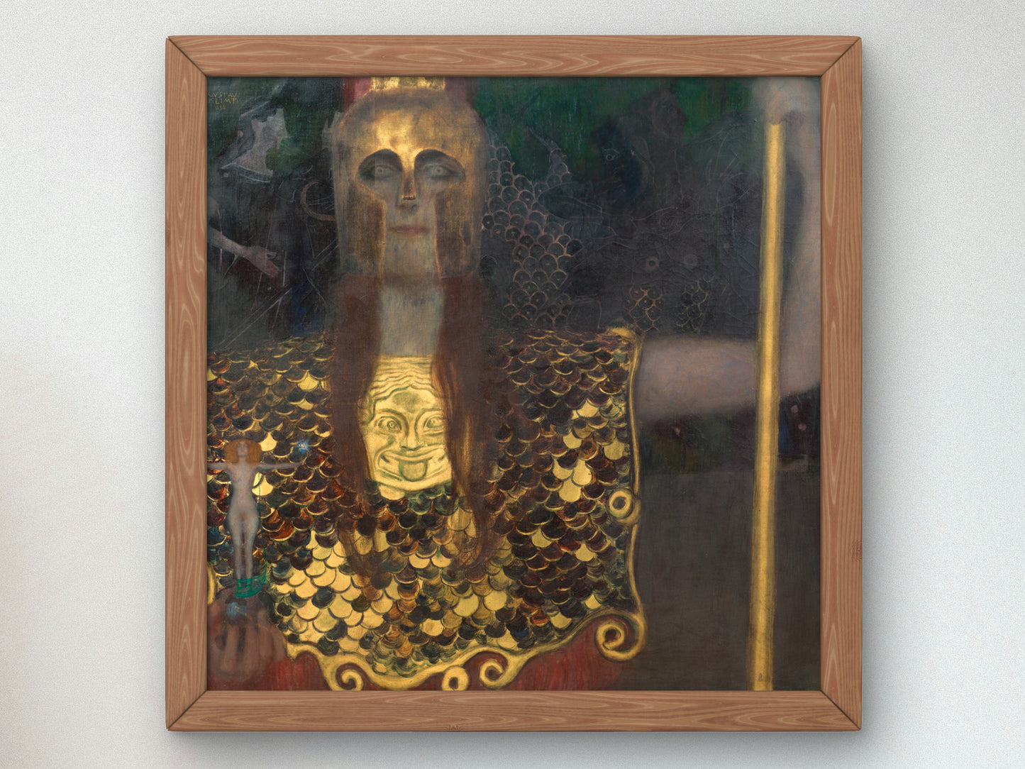 Pallas Athene by Gustav Klimt 1898, Wall Art Print, Fine Art Reproduction, Museum Quality Decor, Poster