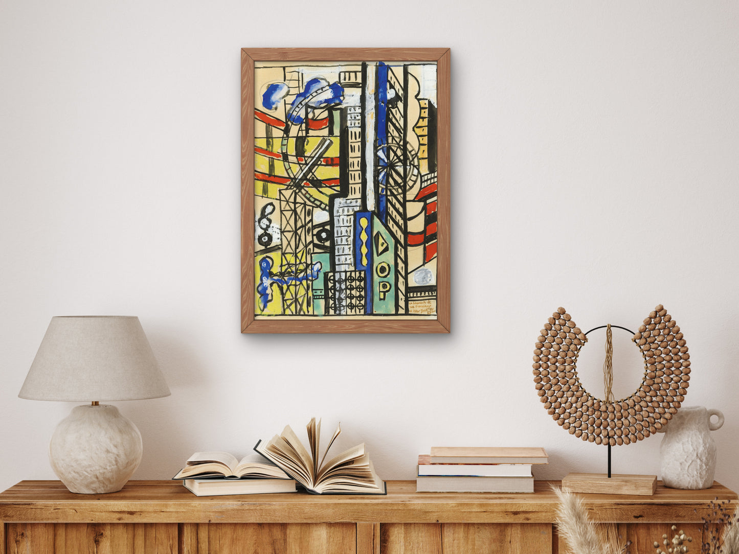 Memory of New York by Fernand Léger 1939, Wall Art Print, Fine Art Reproduction, Museum Quality Decor, Poster