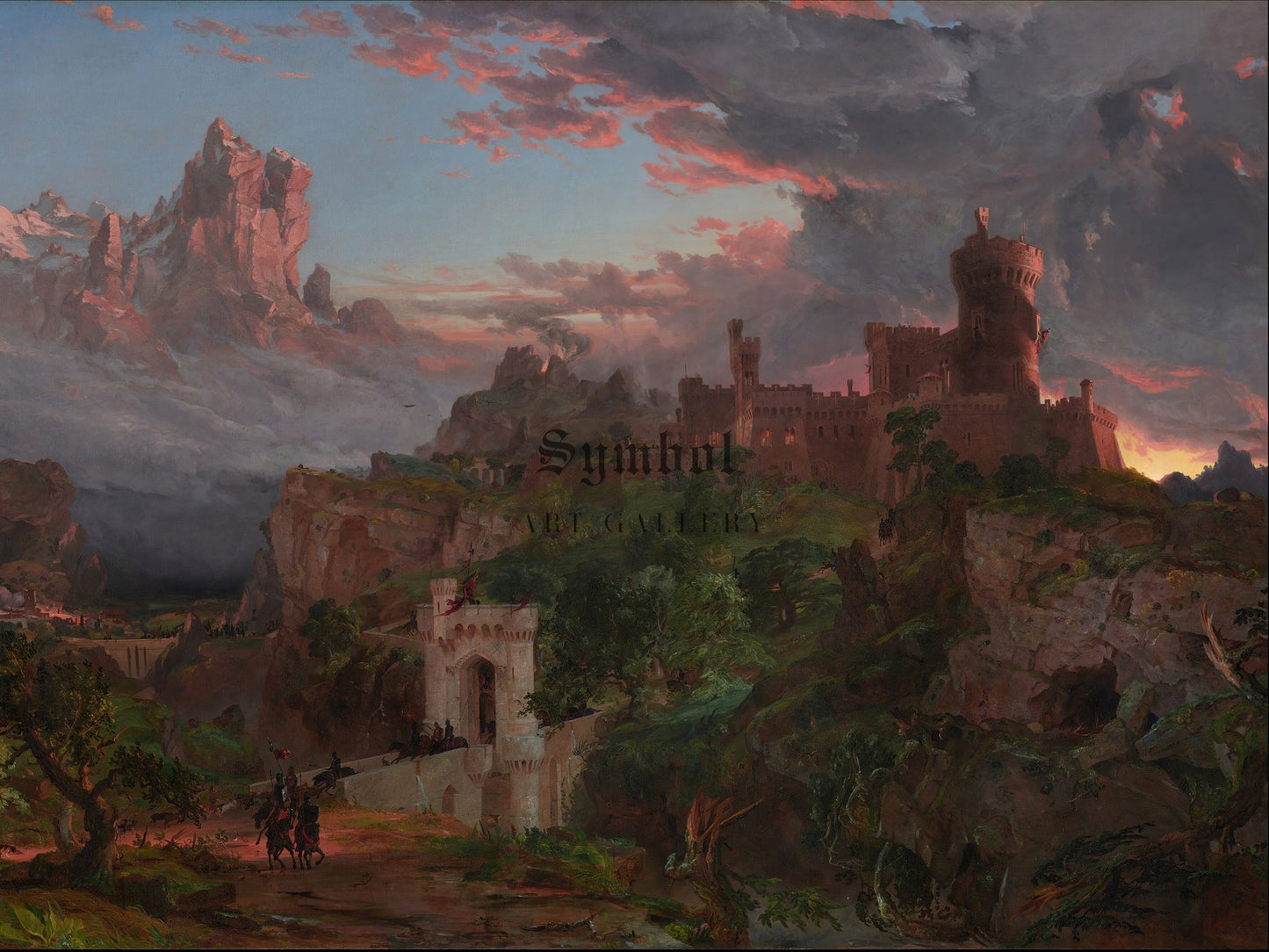 The Spirit of War by Jasper Francis Cropsey 1852, Wall Art Print, Fine Art Reproduction, Museum Quality Decor, Poster