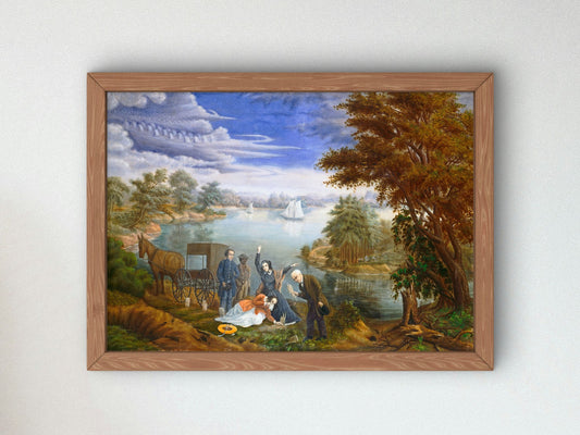 The Exhumation by Linton Park 1890, Wall Art Print, Fine Art Reproduction, Museum Quality Decor, Poster
