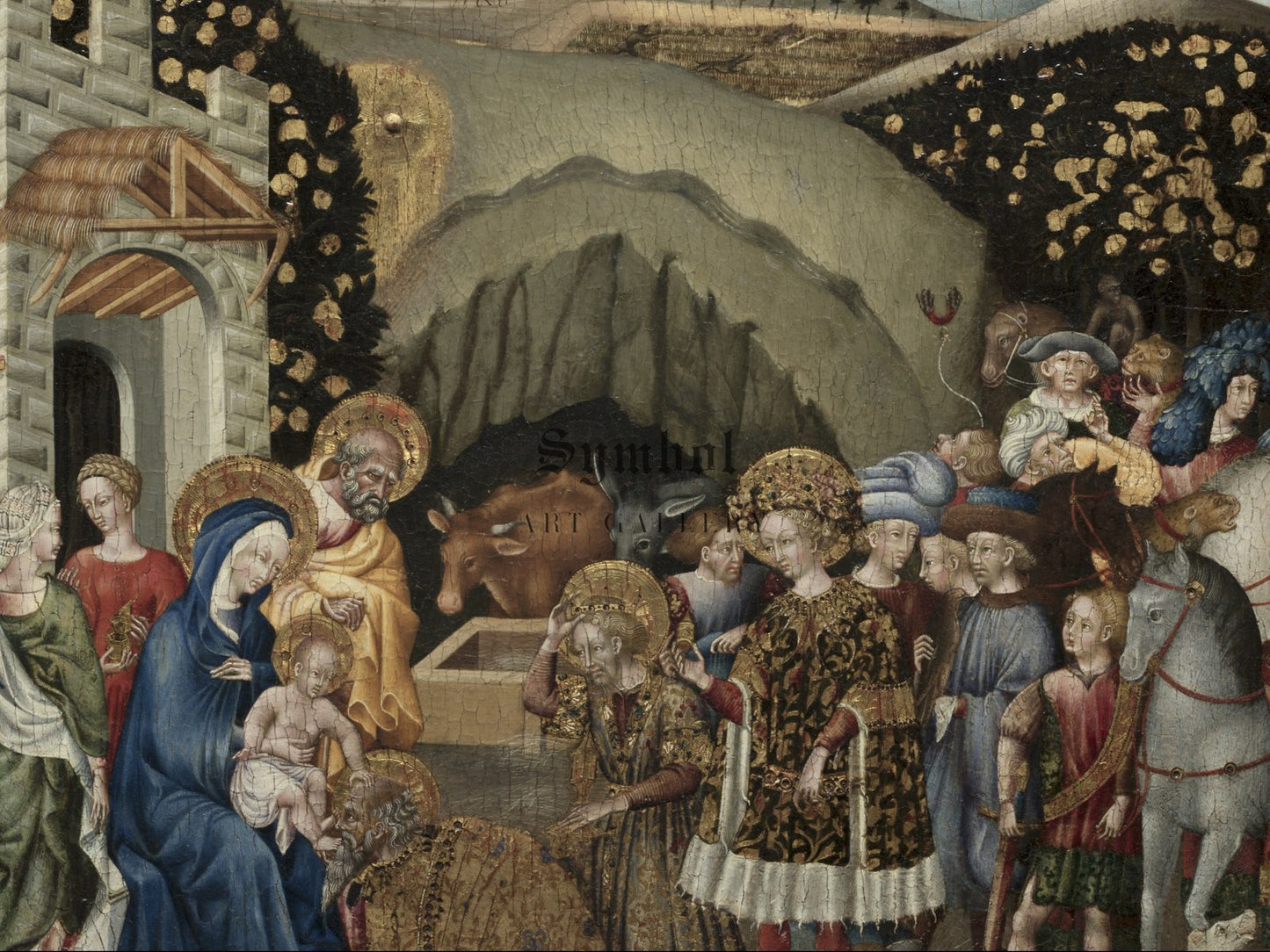The Adoration of the Magi by Giovanni di Paolo 1440, Wall Art Print, Fine Art Reproduction, Museum Quality Decor, Poster