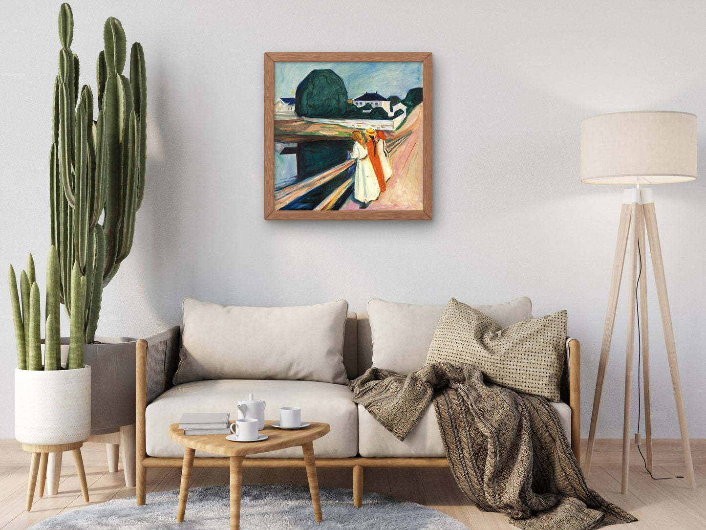 The Girls on the Bridge by Edvard Munch 1927, Wall Art Print, Fine Art Reproduction, Museum Quality Decor, Poster