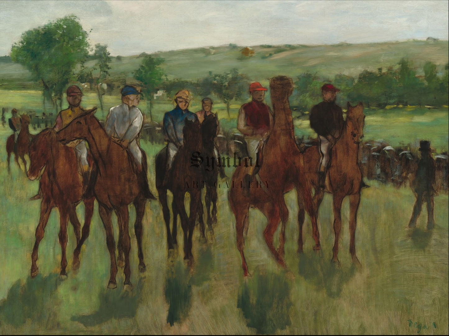 The Riders by Edgar Degas 1885, Wall Art Print, Fine Art Reproduction, Museum Quality Decor, Poster