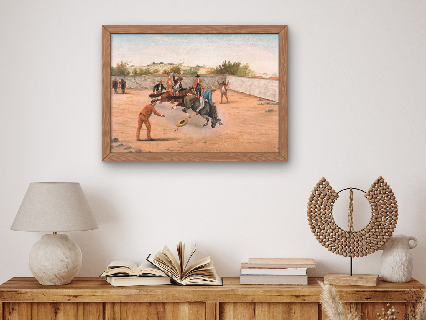 Rodeo by Ernesto Icaza 1918, Wall Art Print, Fine Art Reproduction, Museum Quality Decor, Poster