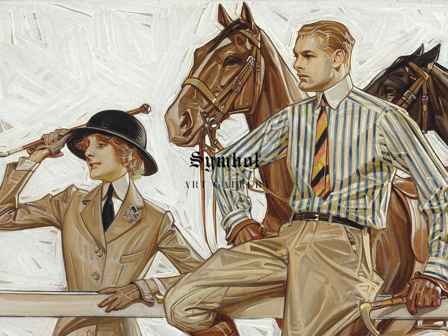 Arrow Collar Advertisement by Joseph Christian Leyendecker 1914, Wall Art Print, Fine Art Reproduction, Museum Quality Decor, Poster
