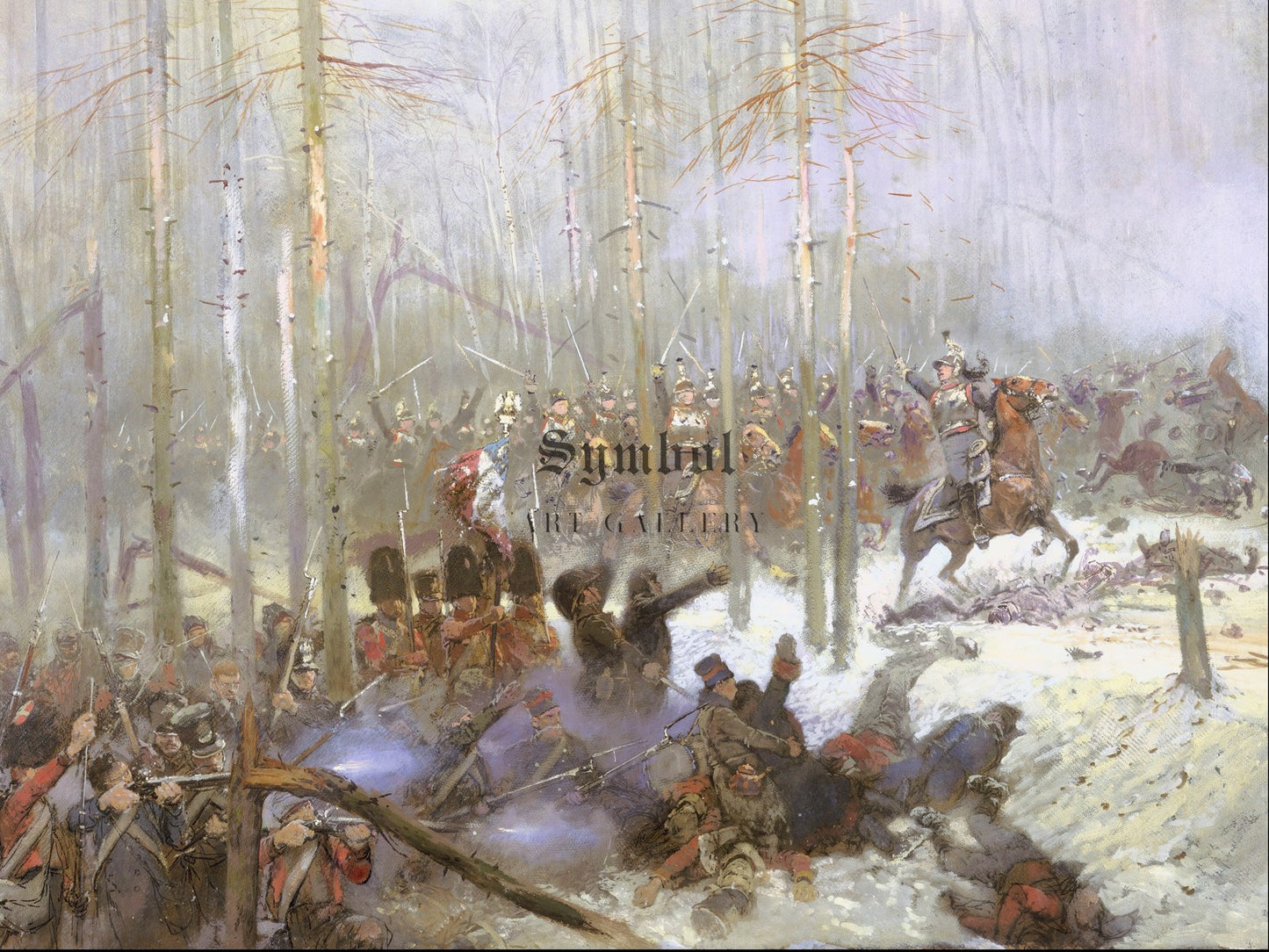 Charge of the Cuirassiers in 1812 by Édouard Detaille 1875, Wall Art Print, Fine Art Reproduction, Museum Quality Decor, Poster