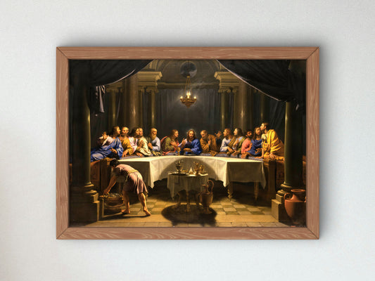 The Last Supper by Jean Baptiste de Champaigne, Wall Art Print, Fine Art Reproduction, Museum Quality Decor, Poster