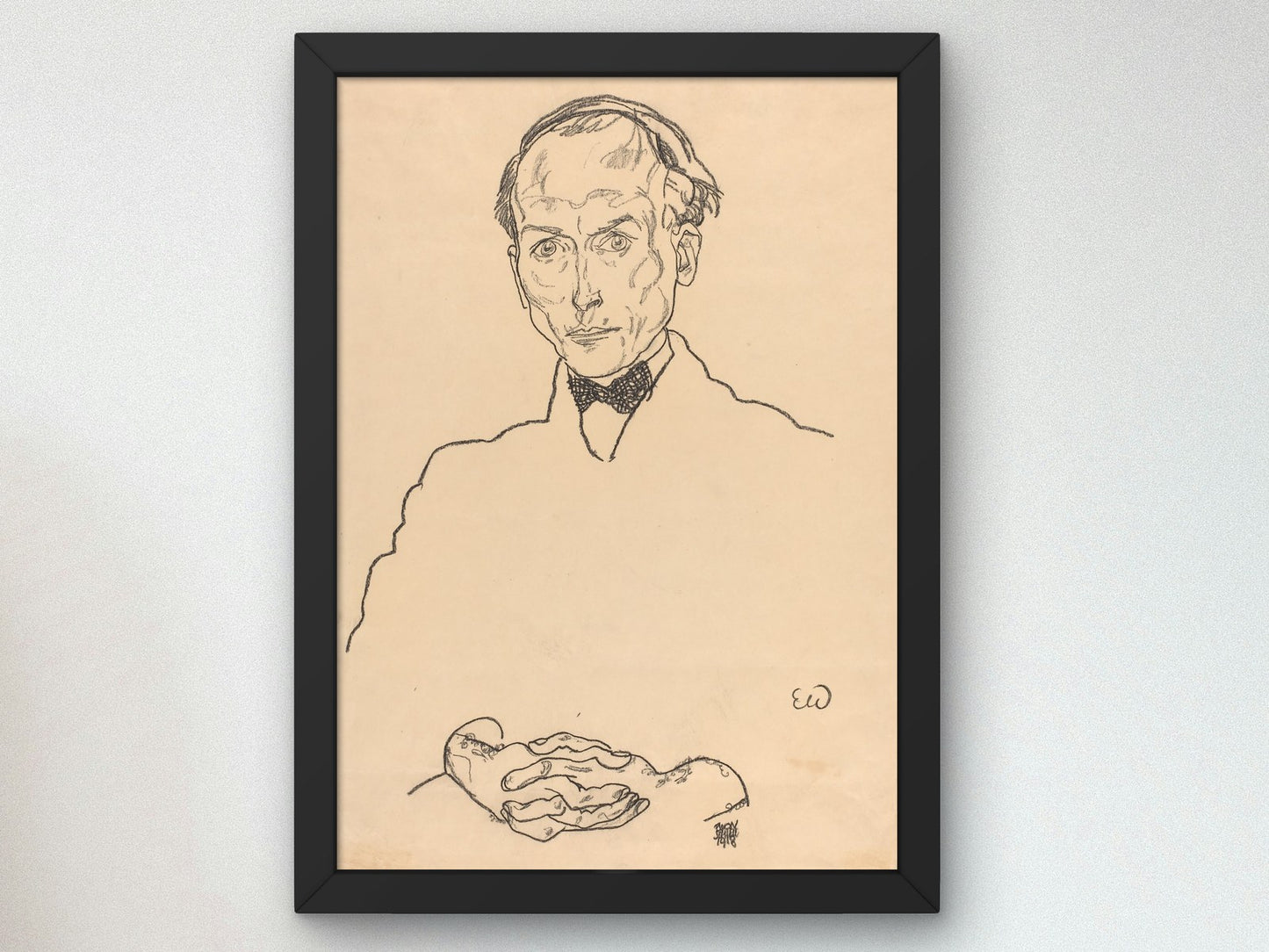 Dr Ernst Wagner by Egon Schiele 1918, Wall Art Print, Fine Art Reproduction, Museum Quality Decor, Poster