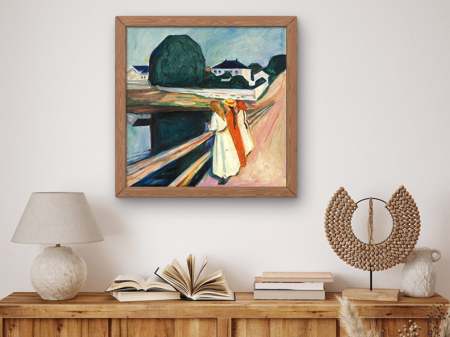 The Girls on the Bridge by Edvard Munch 1927, Wall Art Print, Fine Art Reproduction, Museum Quality Decor, Poster