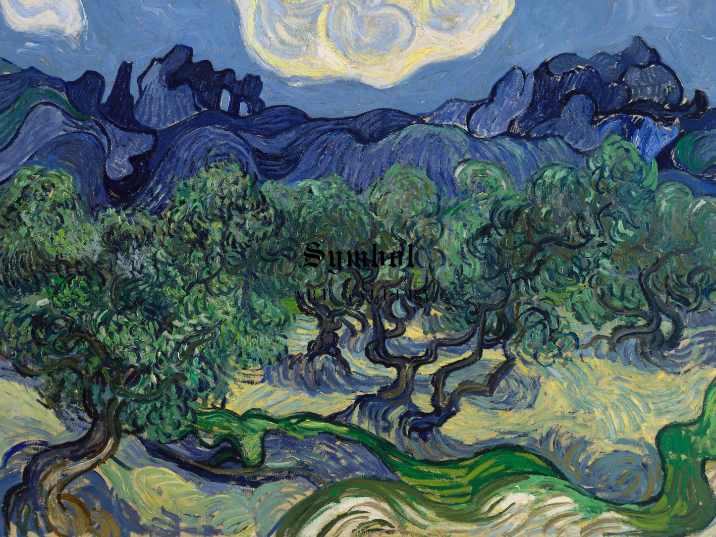 The Olive Trees by Vincent van Gogh 1889, Wall Art Print, Fine Art Reproduction, Museum Quality Decor, Poster