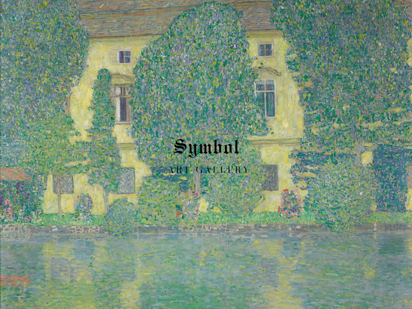 Schloss Kammer am Attersee III by Gustav Klimt 1909, Wall Art Print, Fine Art Reproduction, Museum Quality Decor, Poster