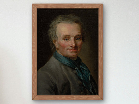 Portrait of Jean Baptiste Lemoyne the Younger by Élisabeth Vigée Le Brun 1774, Wall Art Print, Fine Art Reproduction, Museum Quality Decor
