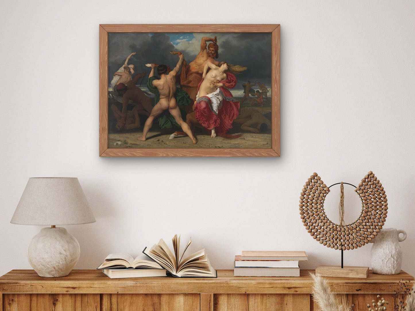Battle of the Centaurs and the Lapiths by William Bouguereau 1852, Wall Art Print, Fine Art Reproduction, Museum Quality Decor, Poster