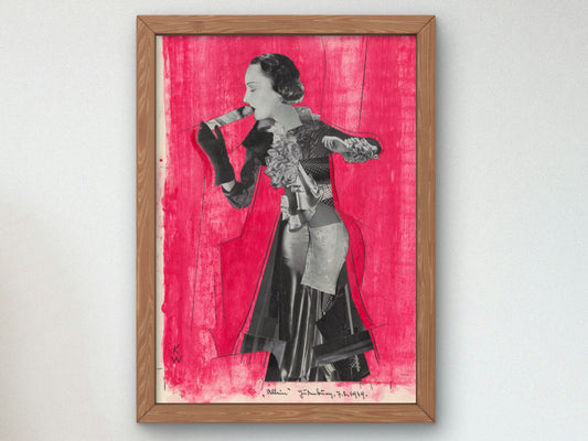 Allein by Karl Wiener 1939, Wall Art Print, Fine Art Reproduction, Museum Quality Decor, Poster