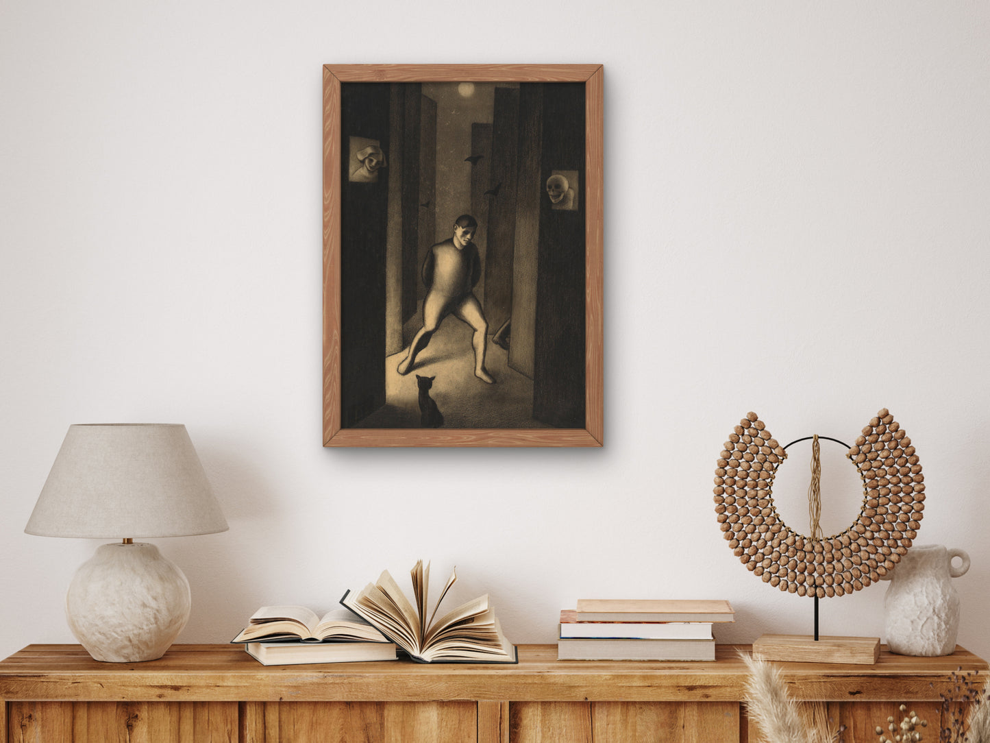 The Dreamer by Karl Wiener 1929, Wall Art Print, Fine Art Reproduction, Museum Quality Decor, Poster