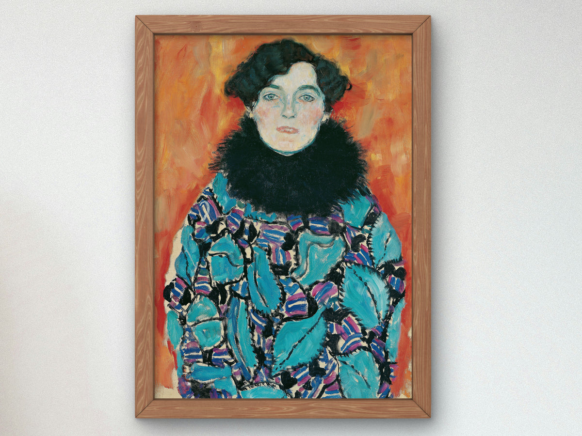 Johanna Staude by Gustav Klimt 1917, Wall Art Print, Fine Art Reproduction, Museum Quality Decor, Poster