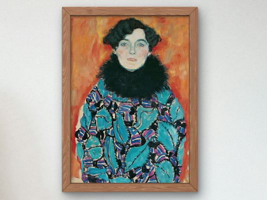Johanna Staude by Gustav Klimt 1917, Wall Art Print, Fine Art Reproduction, Museum Quality Decor, Poster