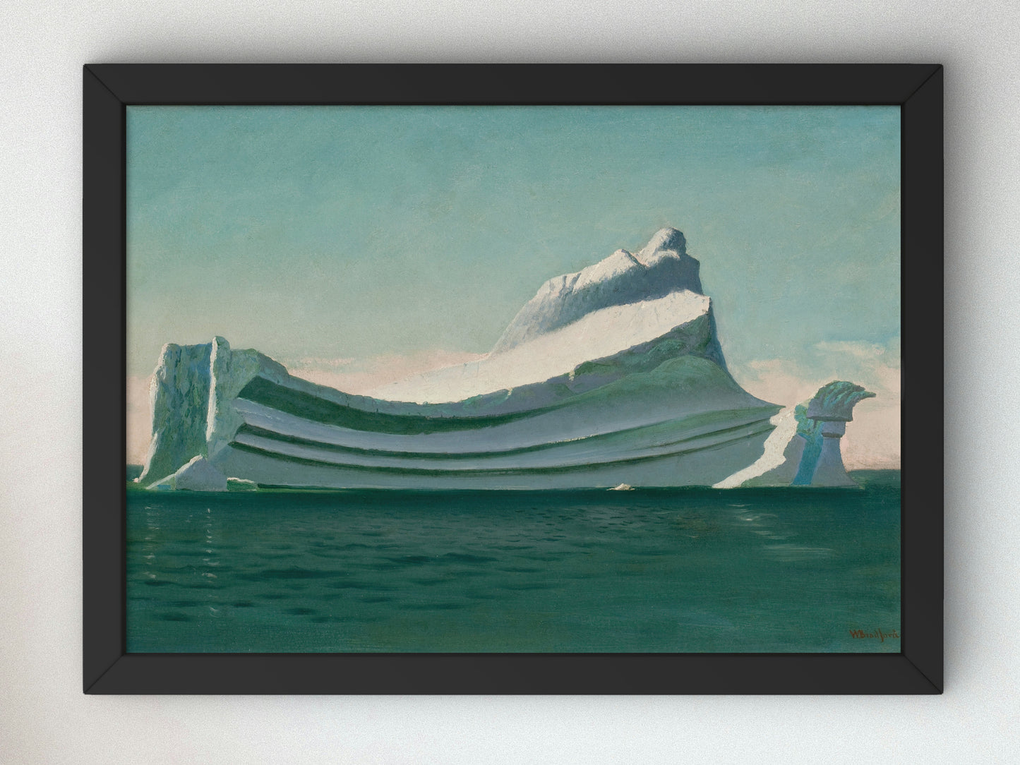 Iceberg by William Bradford 1869, Wall Art Print, Fine Art Reproduction, Museum Quality Decor, Poster
