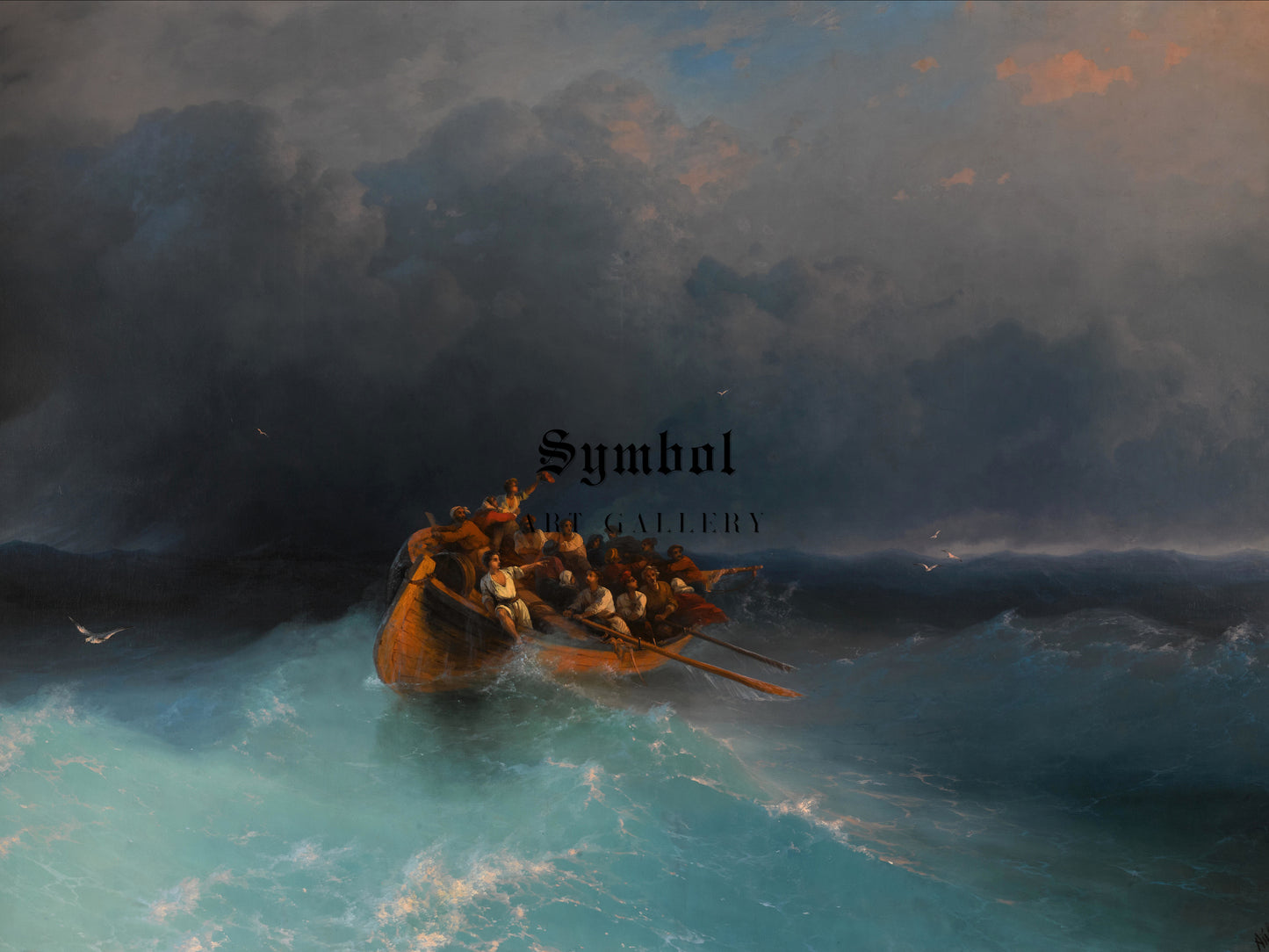 The Survivors by Ivan Aivazovsky 1878, Wall Art Print, Fine Art Reproduction, Museum Quality Decor, Poster