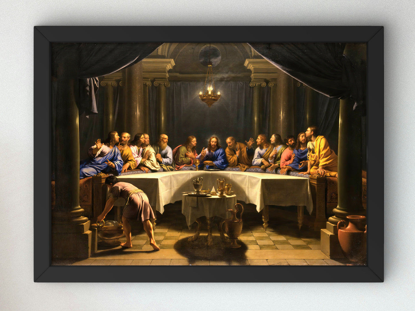 The Last Supper by Jean Baptiste de Champaigne, Wall Art Print, Fine Art Reproduction, Museum Quality Decor, Poster