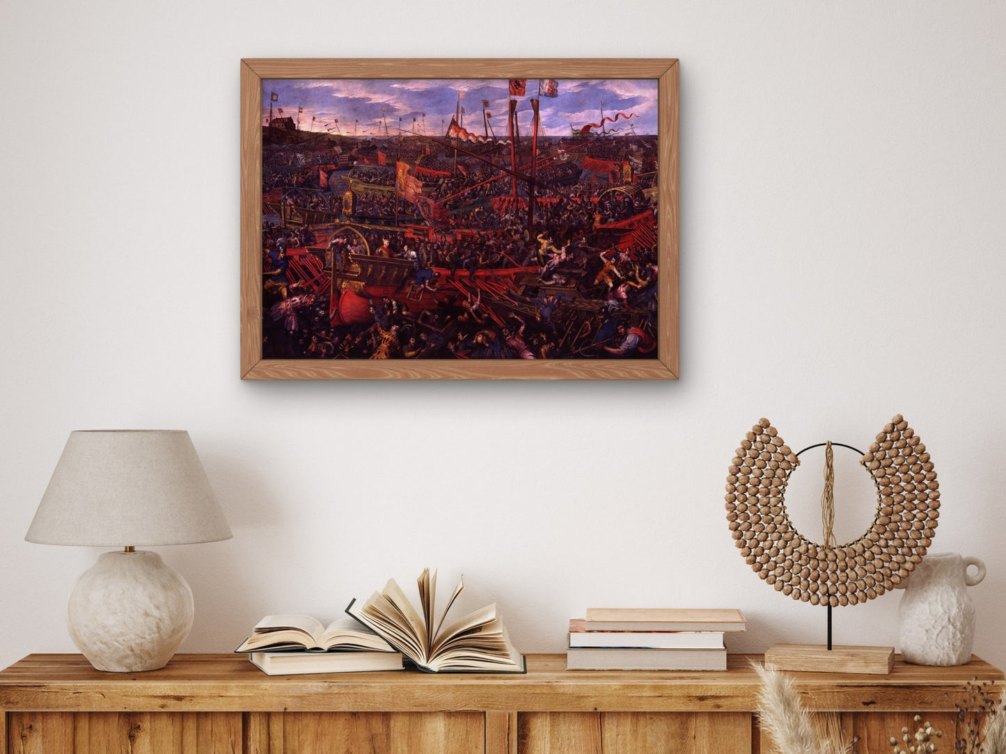 The Battle of Salvore by Domenico Tintoretto 1610, Wall Art Print, Fine Art Reproduction, Museum Quality Decor, Poster