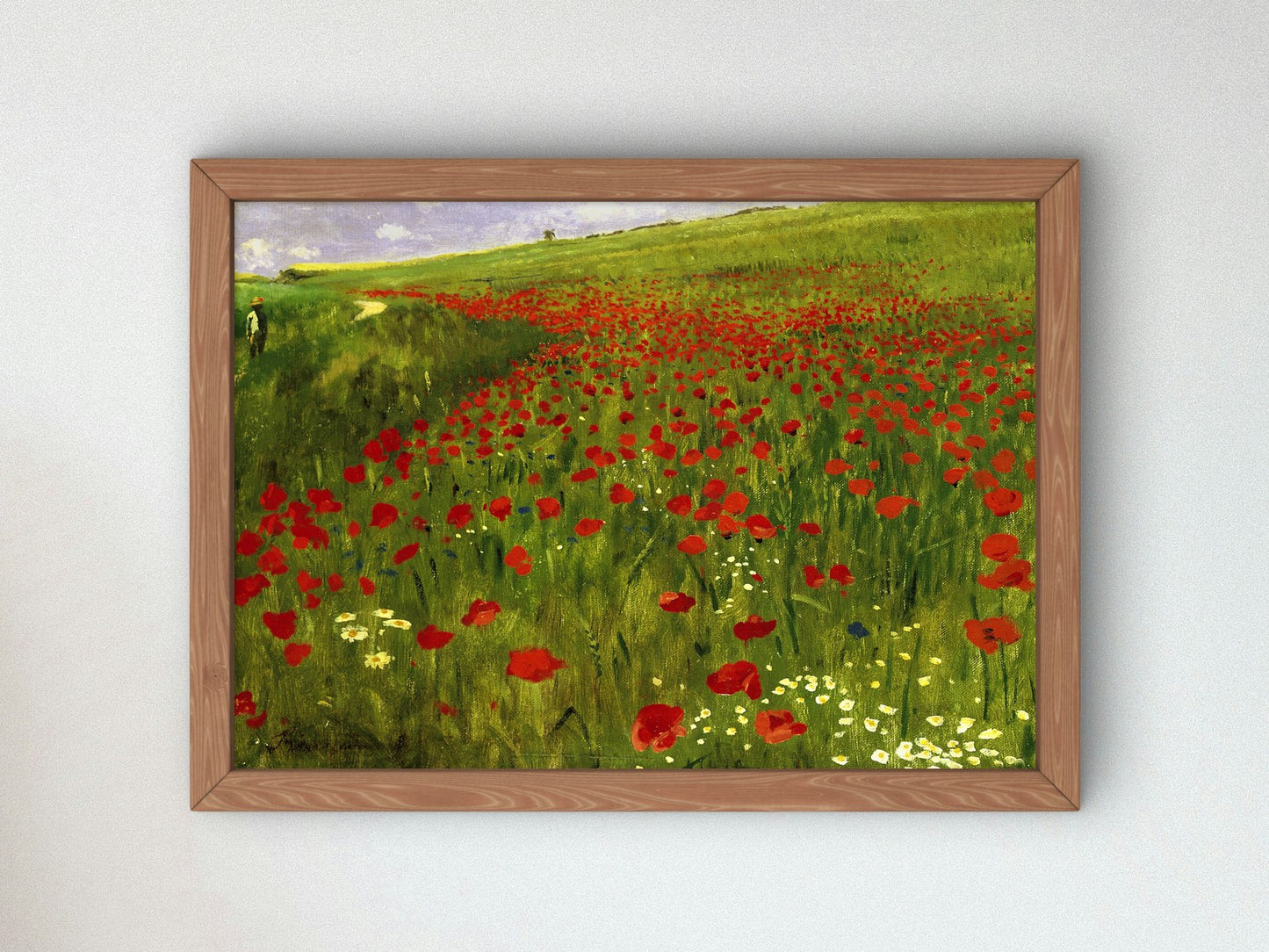 Meadow with Poppies by Pál Szinyei Merse 1896, Wall Art Print, Fine Art Reproduction, Museum Quality Decor, Poster