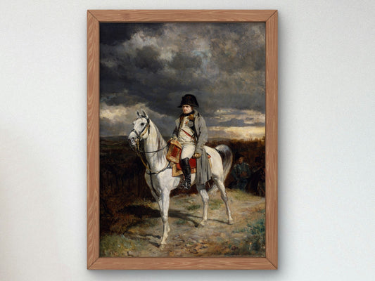 Napoleon on Horseback by Ernest Meissonier 1862, Wall Art Print, Fine Art Reproduction, Museum Quality Decor, Poster