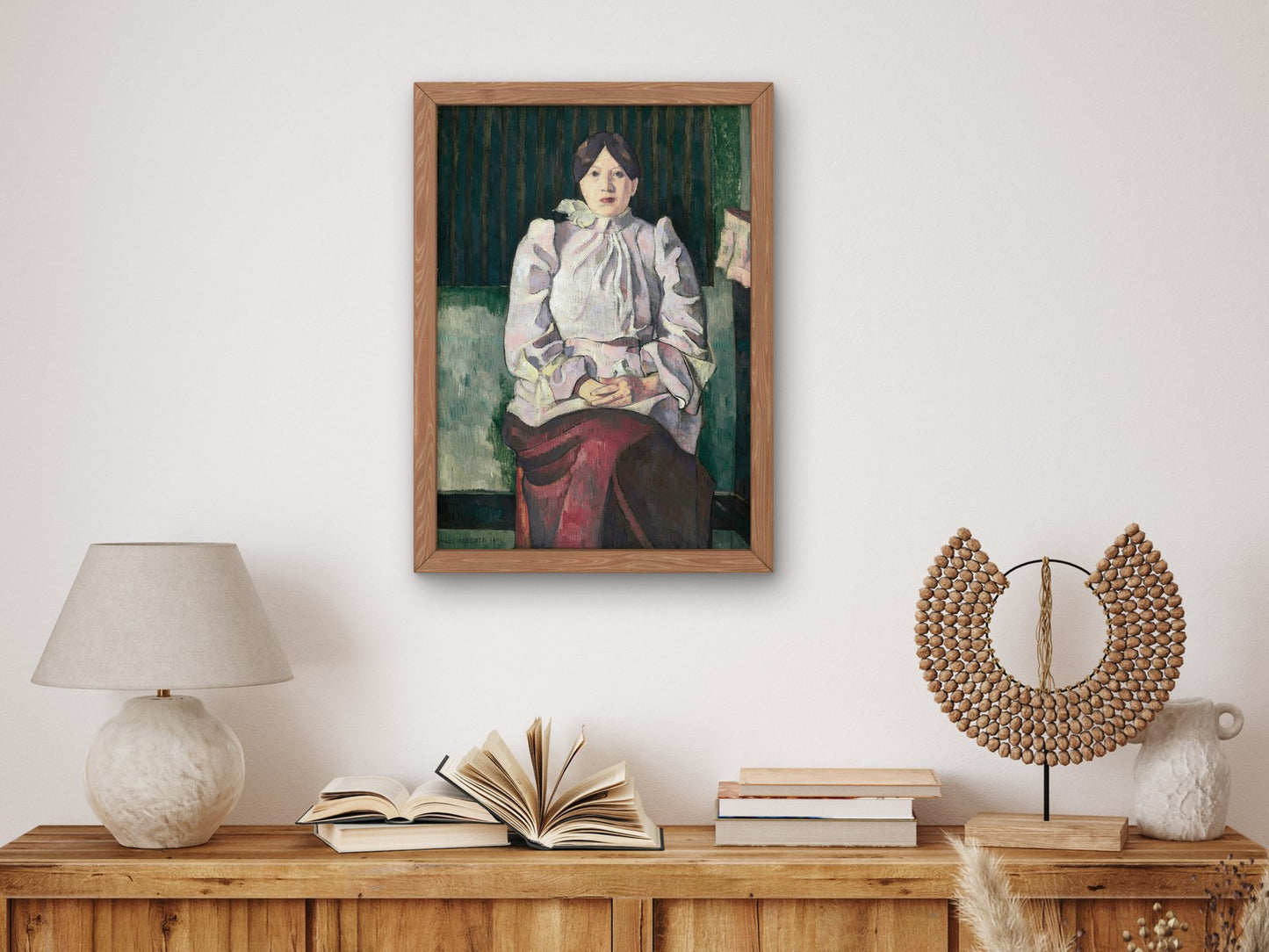 Portrait of Marie Lemasson by Émile Bernard 1892, Wall Art Print, Fine Art Reproduction, Museum Quality Decor, Poster