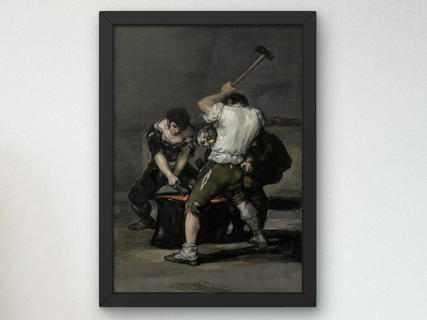 The Forge by Francisco de Goya 1812, Wall Art Print, Fine Art Reproduction, Museum Quality Decor, Poster
