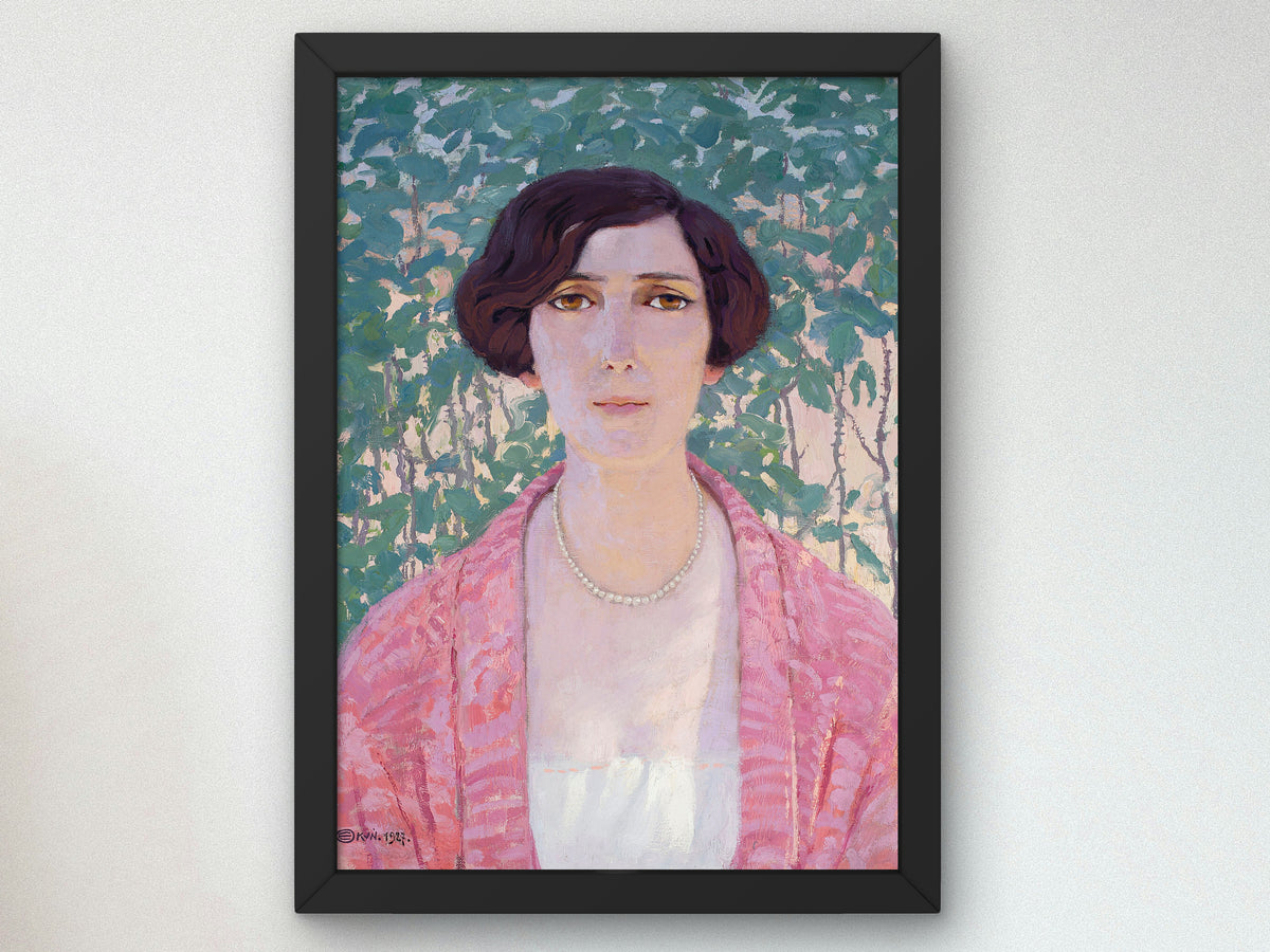 Female Head by Edward Okuń 1927, Wall Art Print, Fine Art Reproduction, Museum Quality Decor, Poster