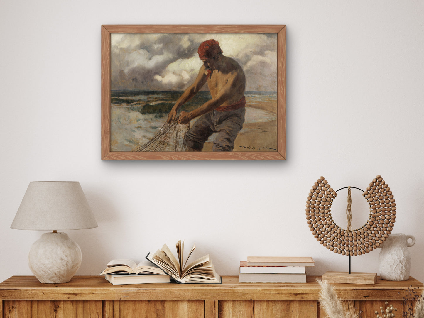 Fisherman from Capri by Feliks Michał Wygrzywalski, Wall Art Print, Fine Art Reproduction, Museum Quality Decor, Poster