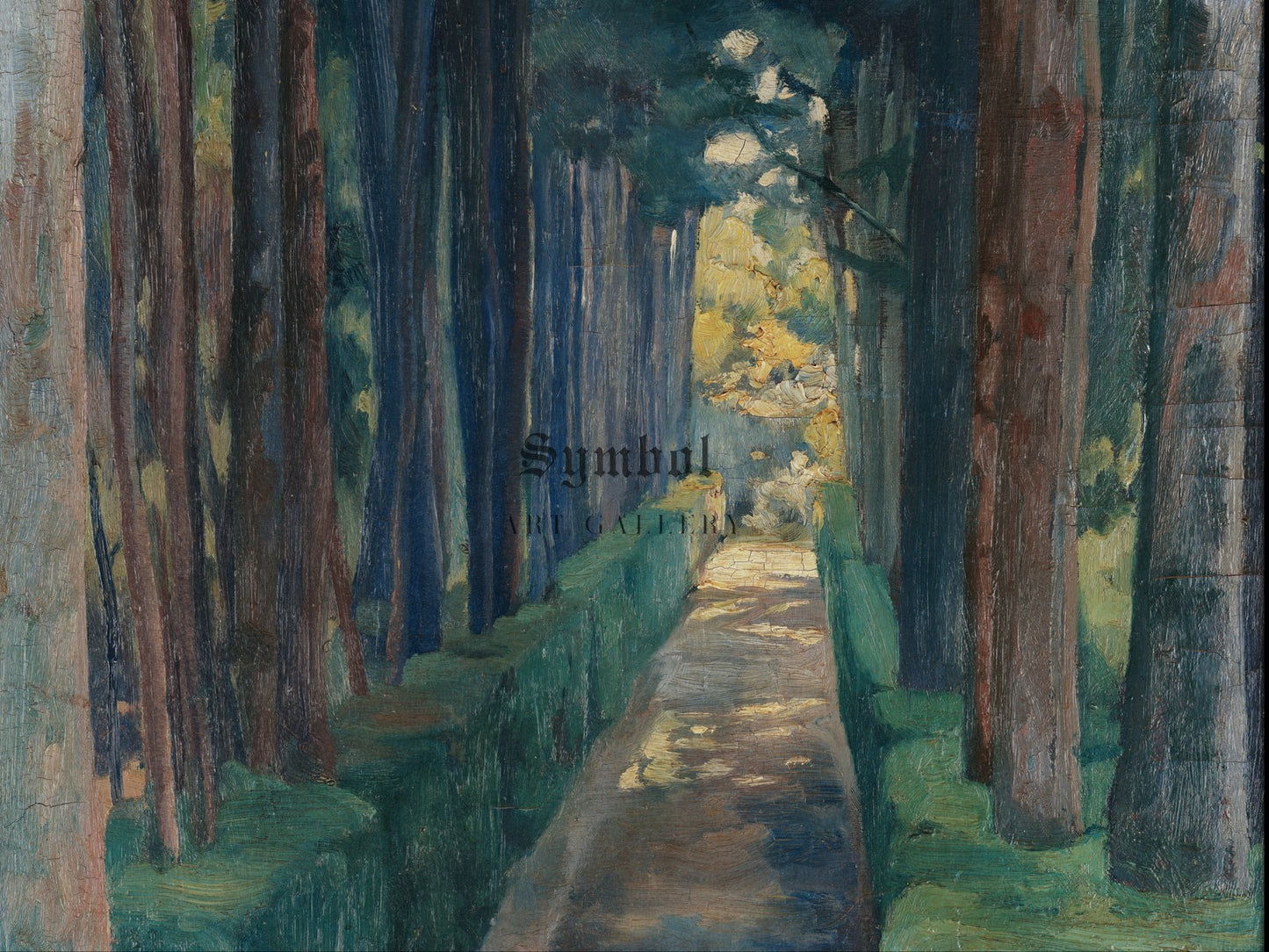 Paseo de los Melancolicos by Diego Rivera 1904, Wall Art Print, Fine Art Reproduction, Museum Quality Decor, Poster