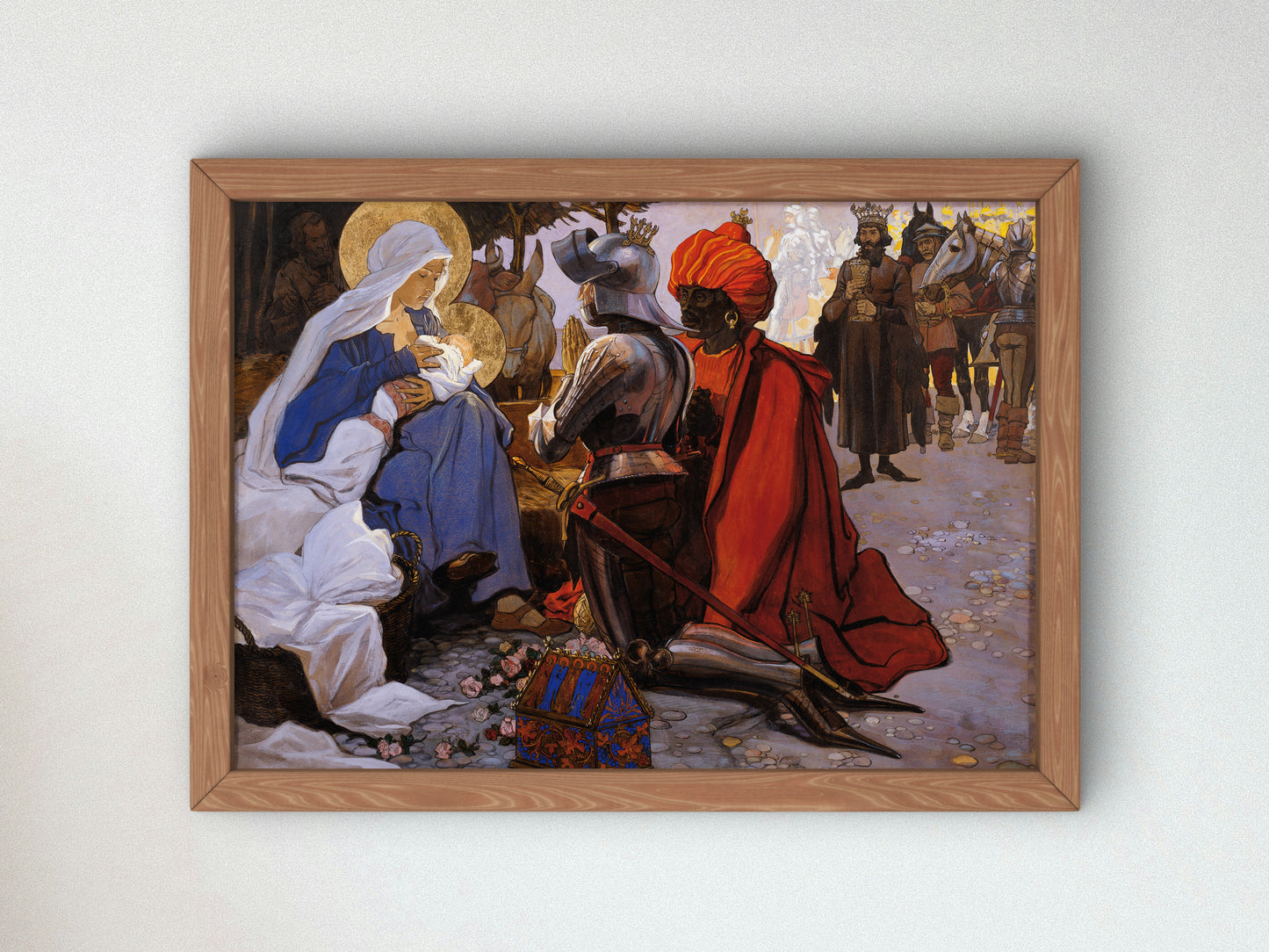 The Three Magi by Maximilian Liebenwein 1902, Wall Art Print, Fine Art Reproduction, Museum Quality Decor, Poster