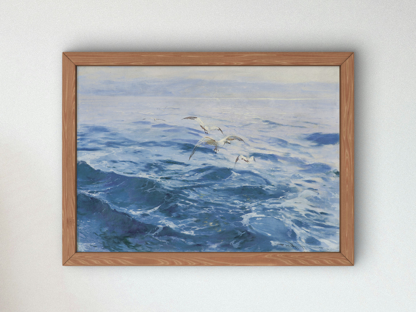 On the Open Sea by Feliks Michał Wygrzywalski, Wall Art Print, Fine Art Reproduction, Museum Quality Decor, Poster
