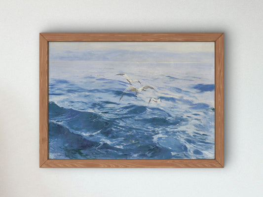 On the Open Sea by Feliks Wygrzywalski, Wall Art Print, Fine Art Reproduction, Museum Quality Decor, Poster