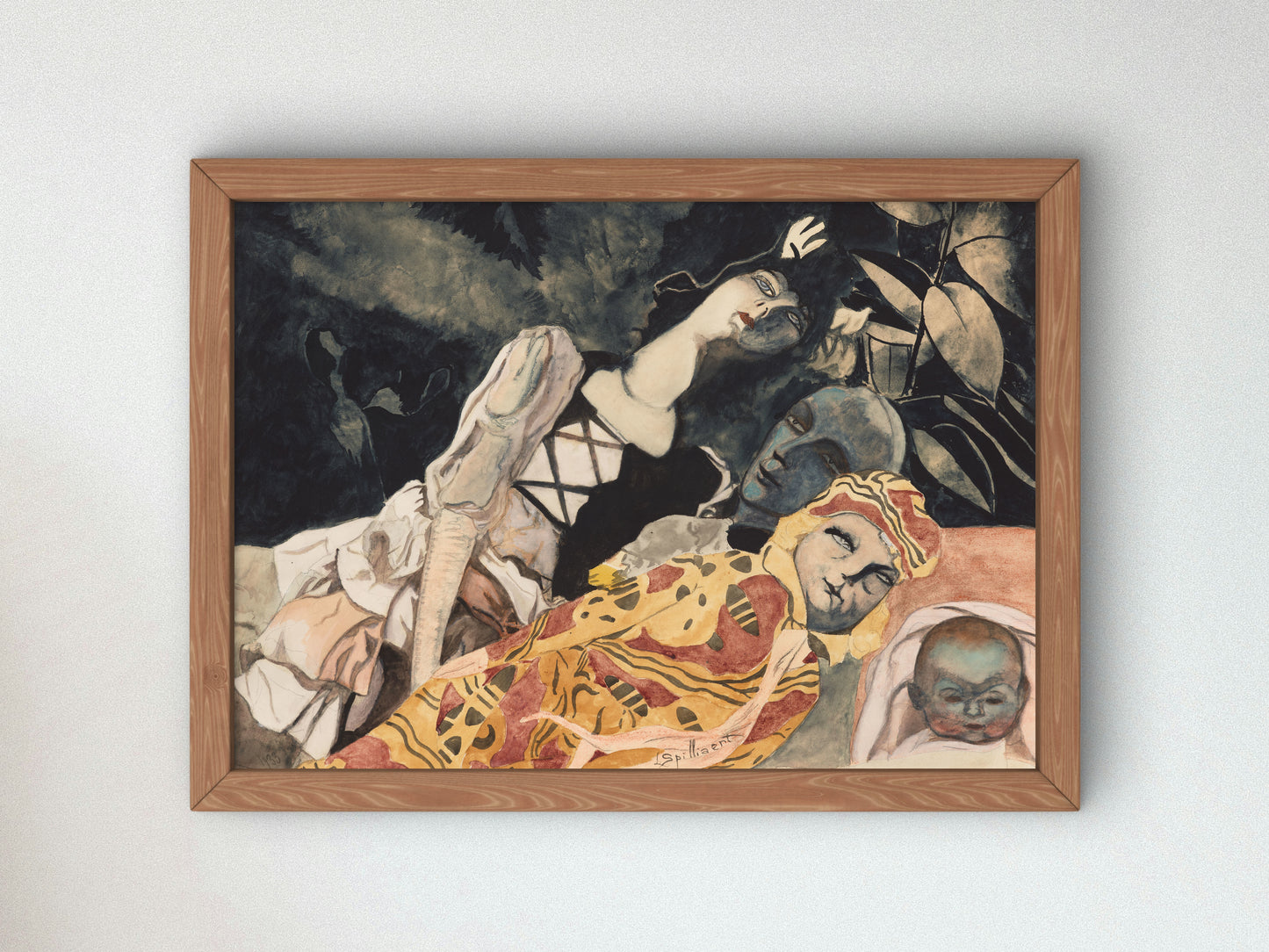 Dolls, Three Generations by Léon Spilliaert 1933, Wall Art Print, Fine Art Reproduction, Museum Quality Decor, Poster