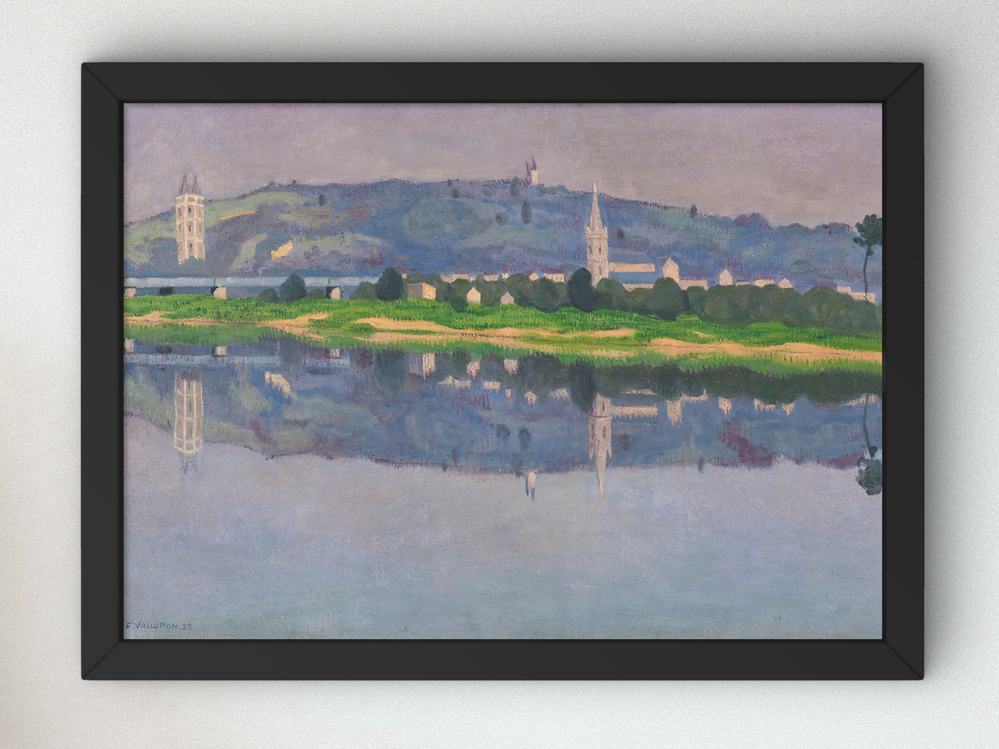 Oudon sur Loire by Félix Vallotton 1923, Wall Art Print, Fine Art Reproduction, Museum Quality Decor, Poster