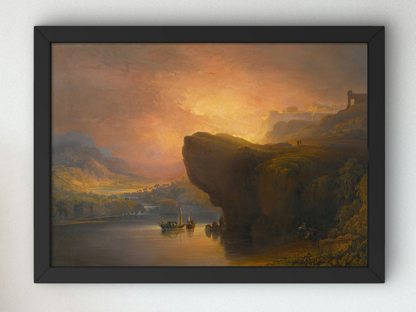 The City of God and the Waters of Life by John Martin, Wall Art Print, Fine Art Reproduction, Museum Quality Decor, Poster