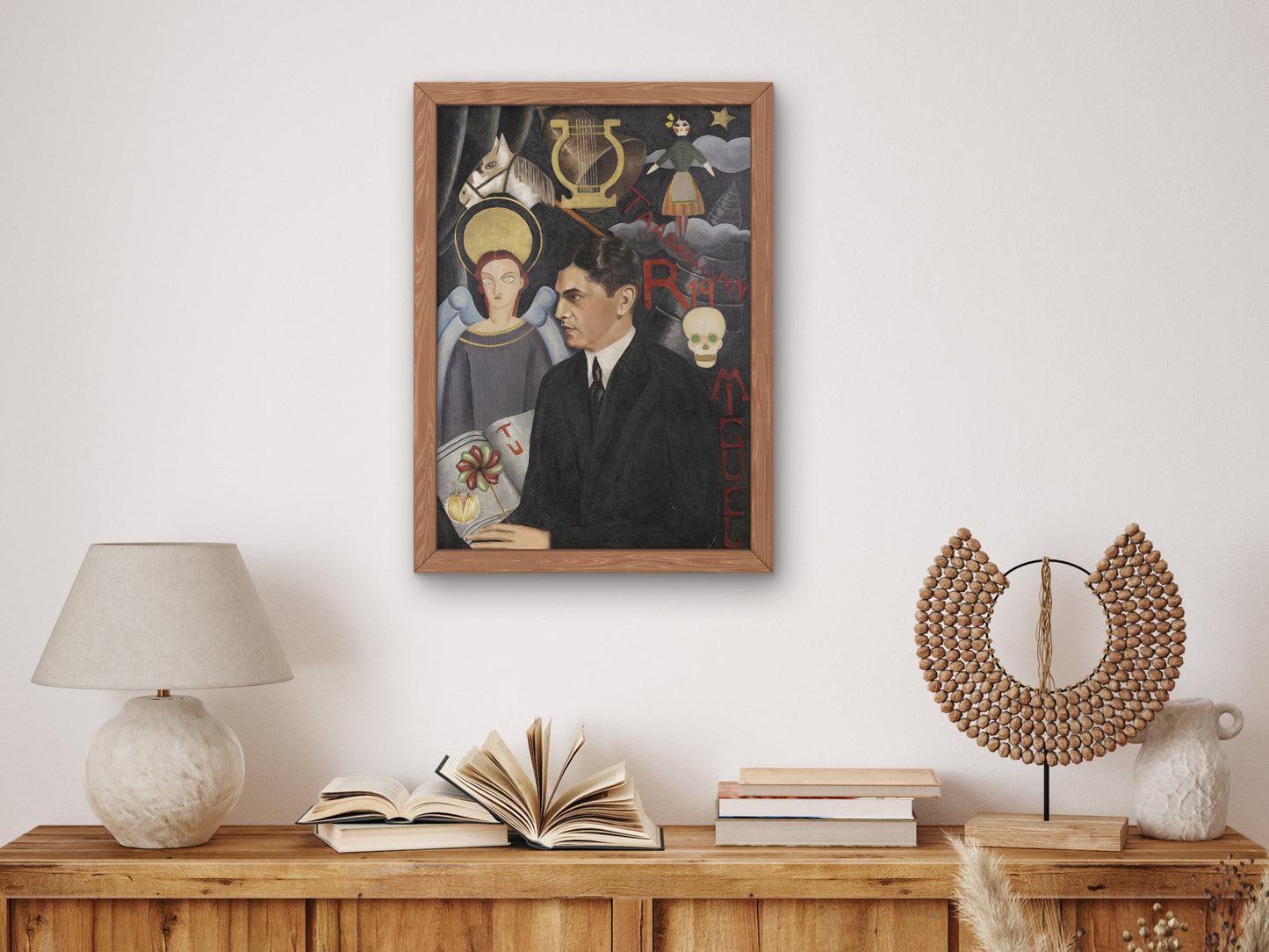 Portrait of Miguel N. Lira by Frida Kahlo 1927, Wall Art Print, Fine Art Reproduction, Museum Quality Decor, Poster