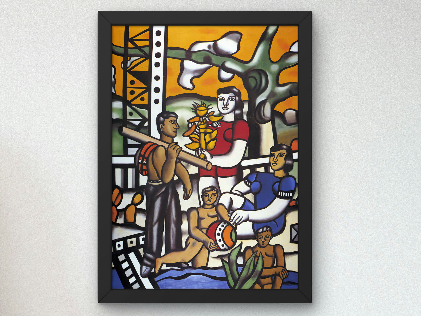 The Camper by Fernand Léger 1926, Wall Art Print, Fine Art Reproduction, Museum Quality Decor, Poster