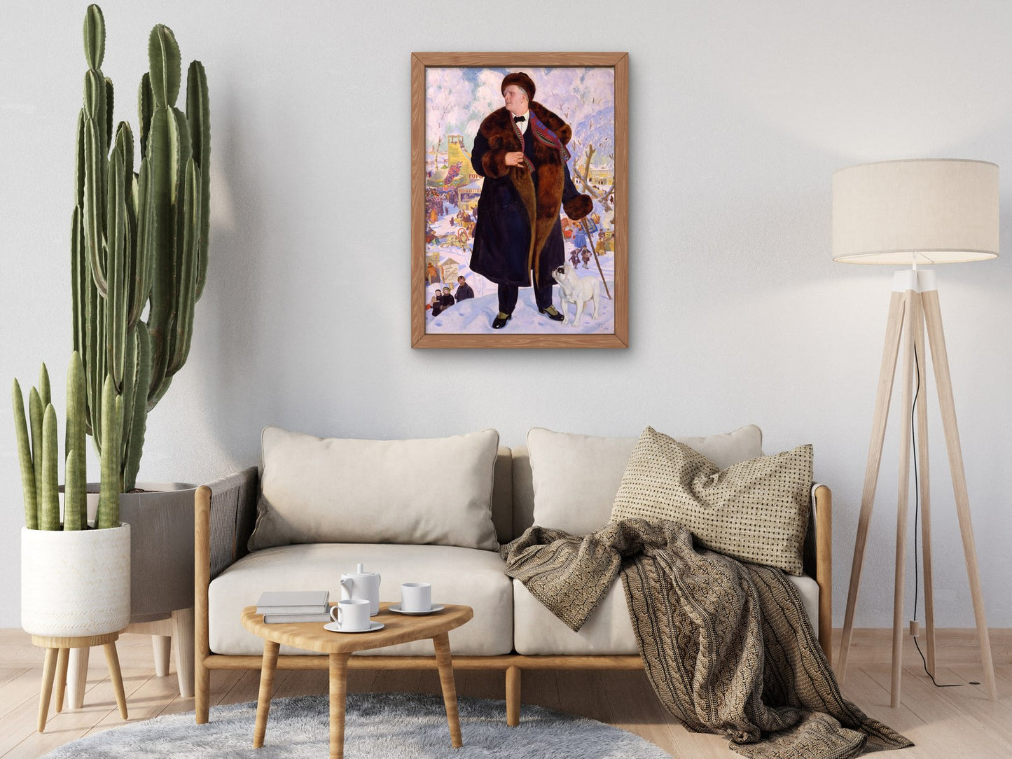 Portrait of Fyodor Chaliapin by Boris Koustodiev 1922, Wall Art Print, Fine Art Reproduction, Museum Quality Decor, Poster