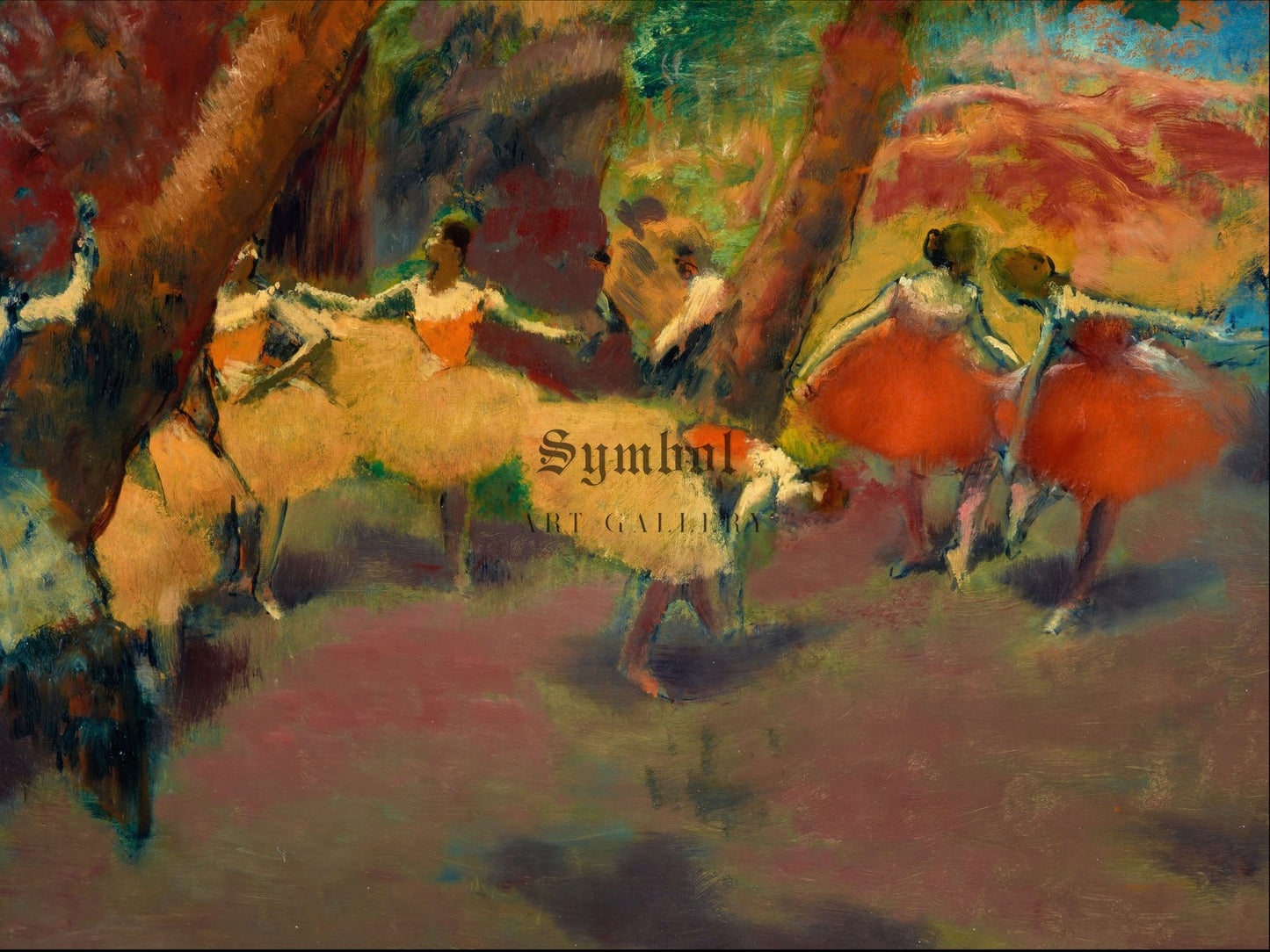 Before the Performance by Edgar Degas 1898, Wall Art Print, Fine Art Reproduction, Museum Quality Decor, Poster