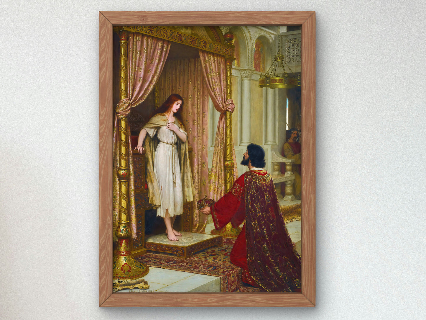 A King and a Beggar Maid by Edmund Blair Leighton 1898, Wall Art Print, Fine Art Reproduction, Museum Quality Decor, Poster