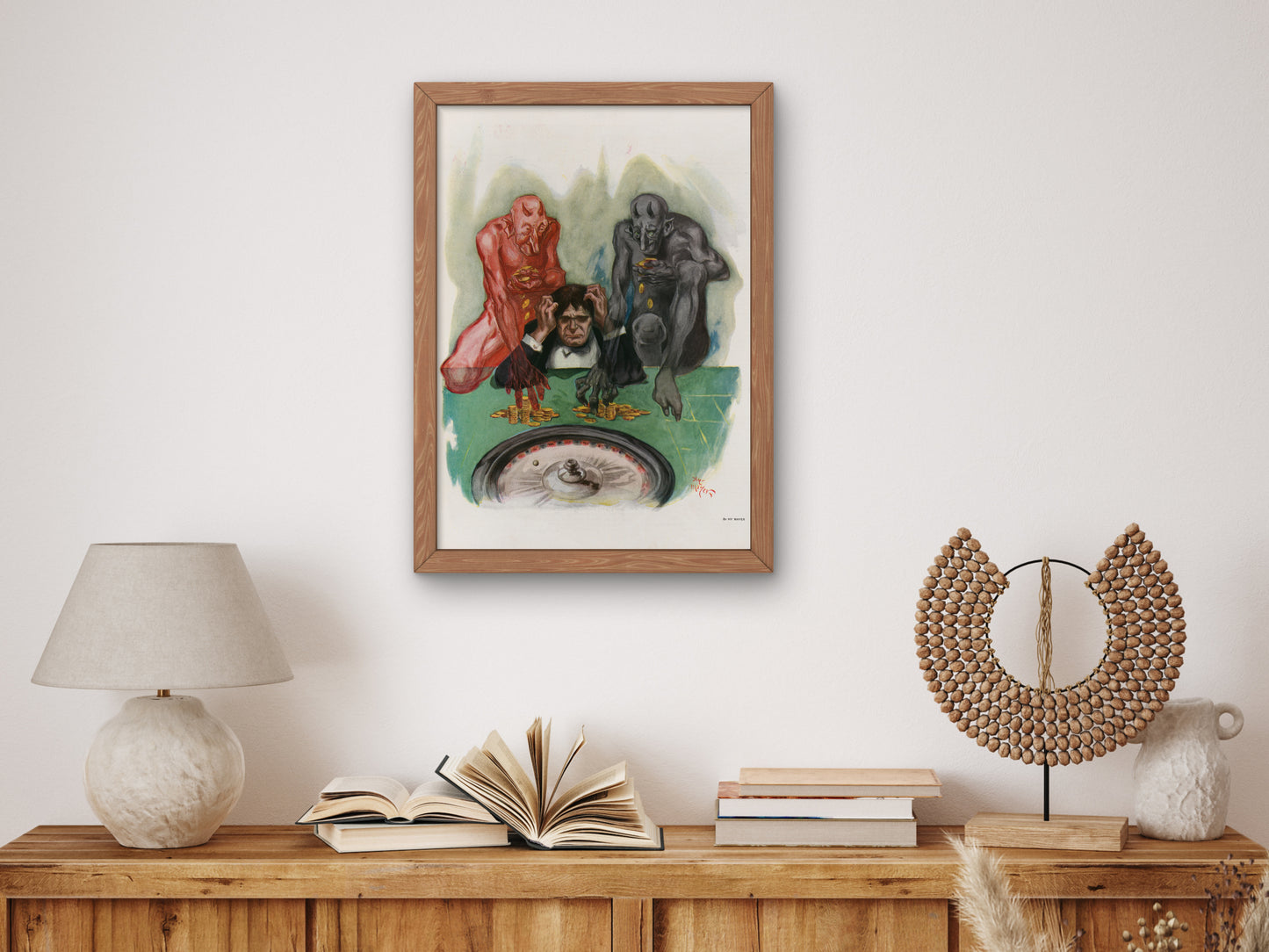 Red or Black by Henry Mayer 1914, Wall Art Print, Fine Art Reproduction, Museum Quality Decor, Poster