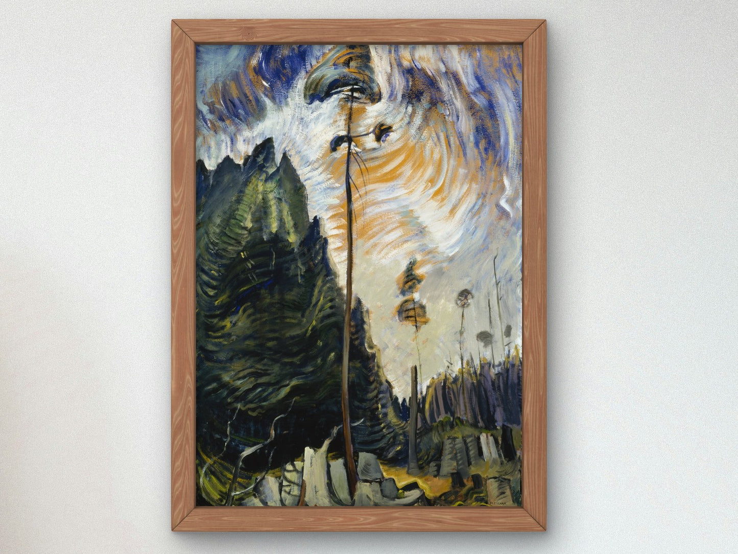 Edge of the Forest by Emily Carr 1935, Wall Art Print, Fine Art Reproduction, Museum Quality Decor, Poster
