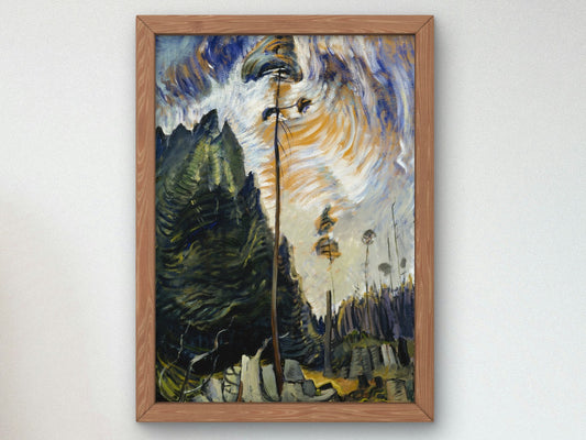 Edge of the Forest by Emily Carr 1935, Wall Art Print, Fine Art Reproduction, Museum Quality Decor, Poster