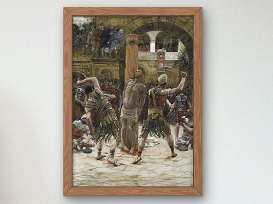 The Scourging on the Front by James Tissot 1886, Wall Art Print, Fine Art Reproduction, Museum Quality Decor, Poster
